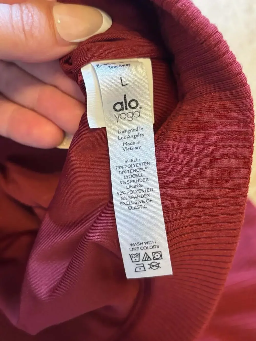 Alo Yoga Blissful Henley Ribbed Crop Top